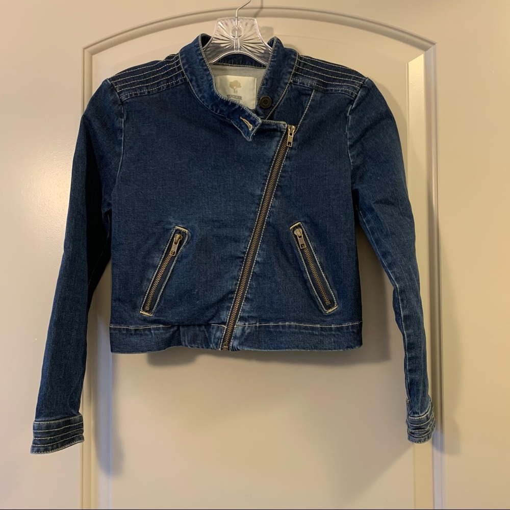 Tucker & Tate Moto Zip Jean Jacket Girls L